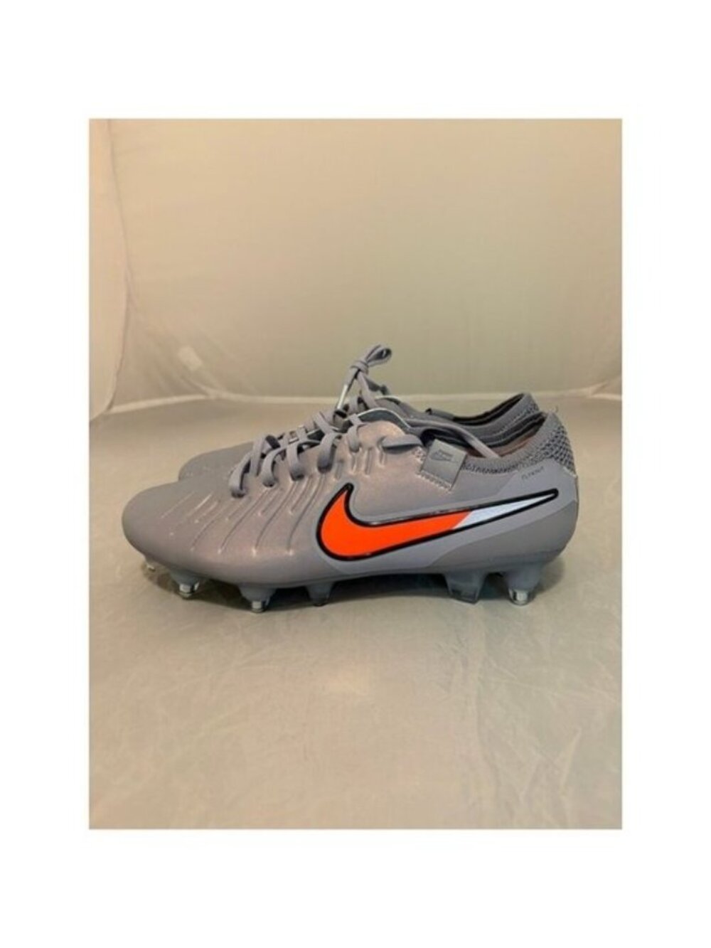 Nike Tiempo Legend 10 elite SG Pro AC Soccer cleats size 8 IM0457 400 silver